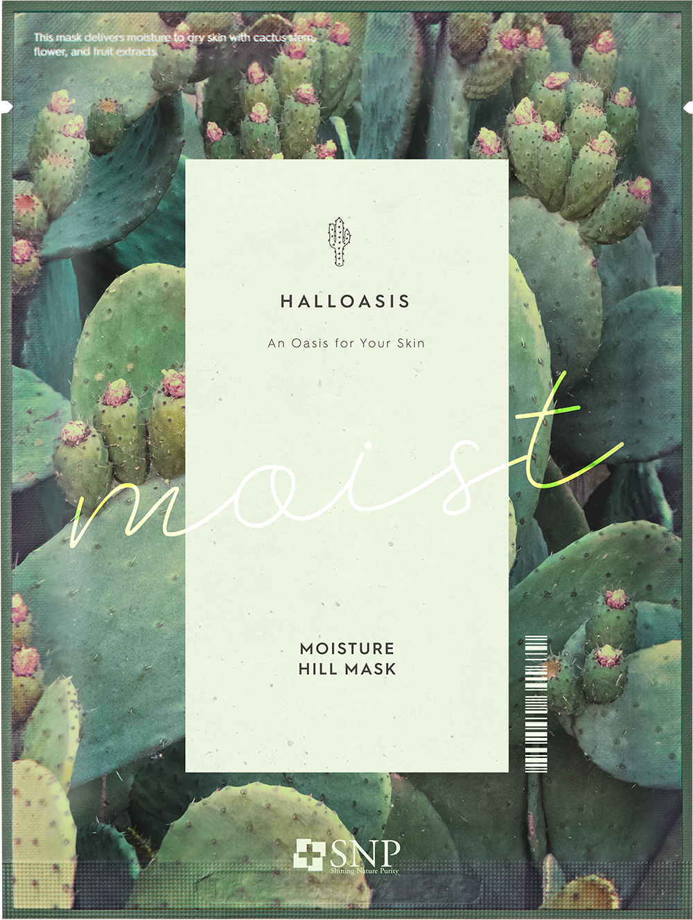 Masque tissu hydratant cactus apaisant visage peau sensible hydratation skincare coréenne