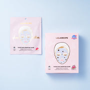 Masque visage glow hydratant avec packaging et sachet pour peau éclatante