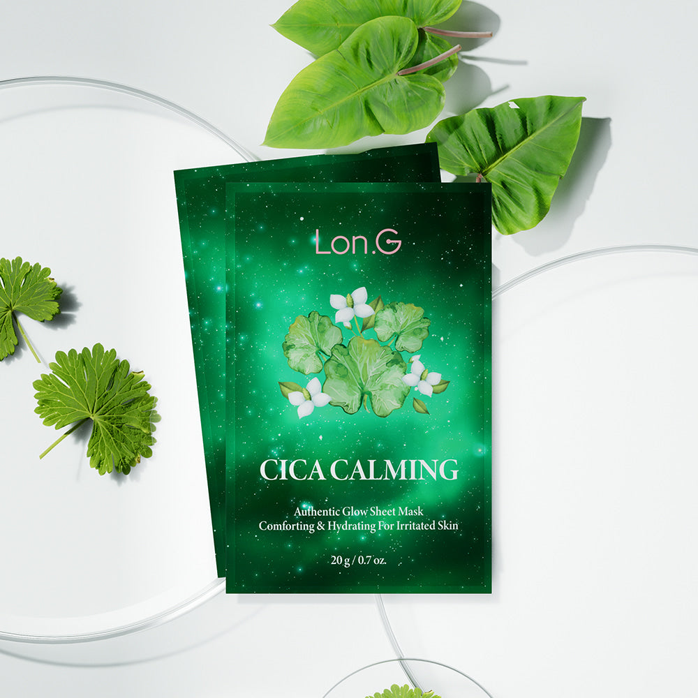 masque visage Cica calming Long.G avec centella asiatica pour apaiser et hydrater la peau