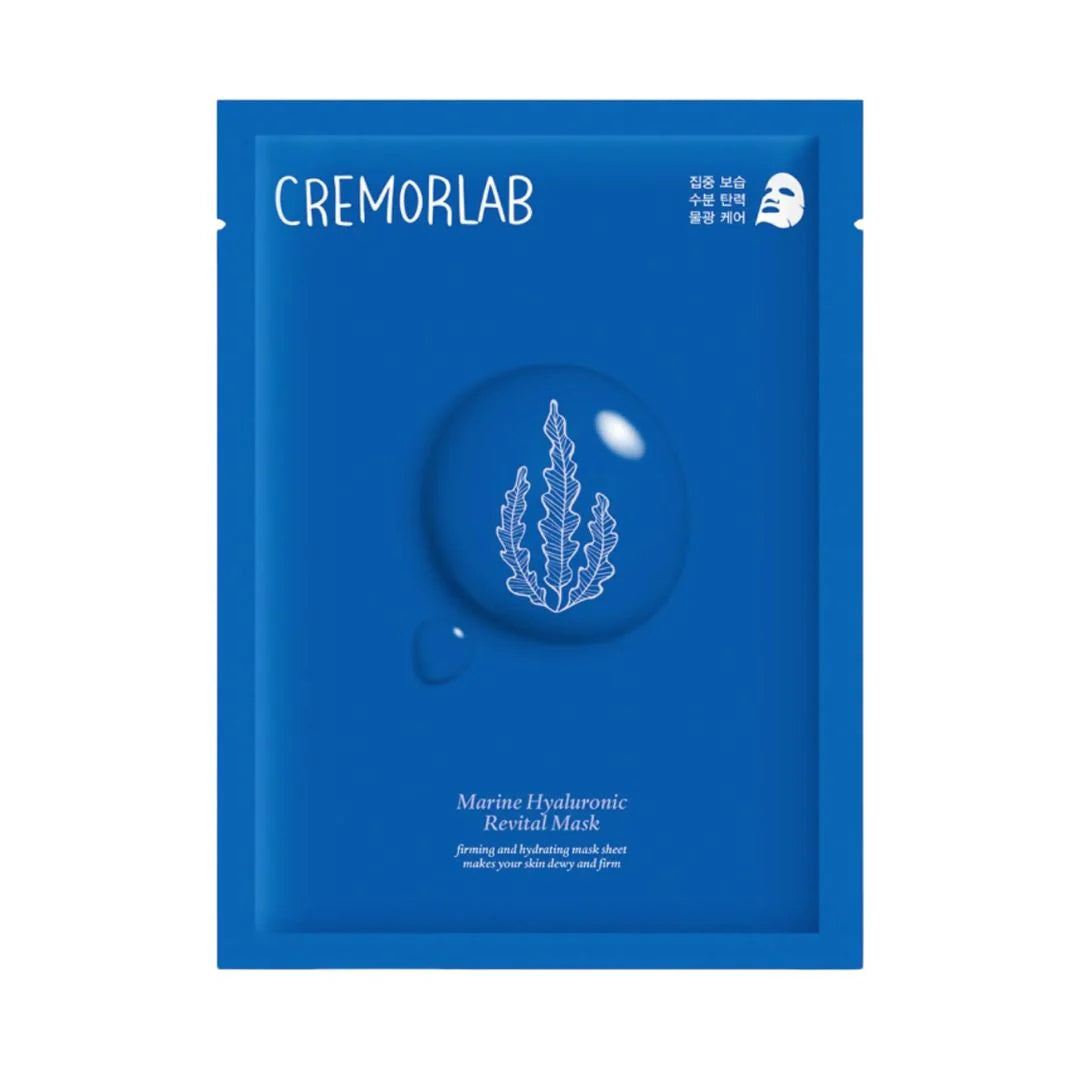 Masque visage Cremorlab Marine Hyaluronic Revital Mask hydratant à l’acide hyaluronique marin