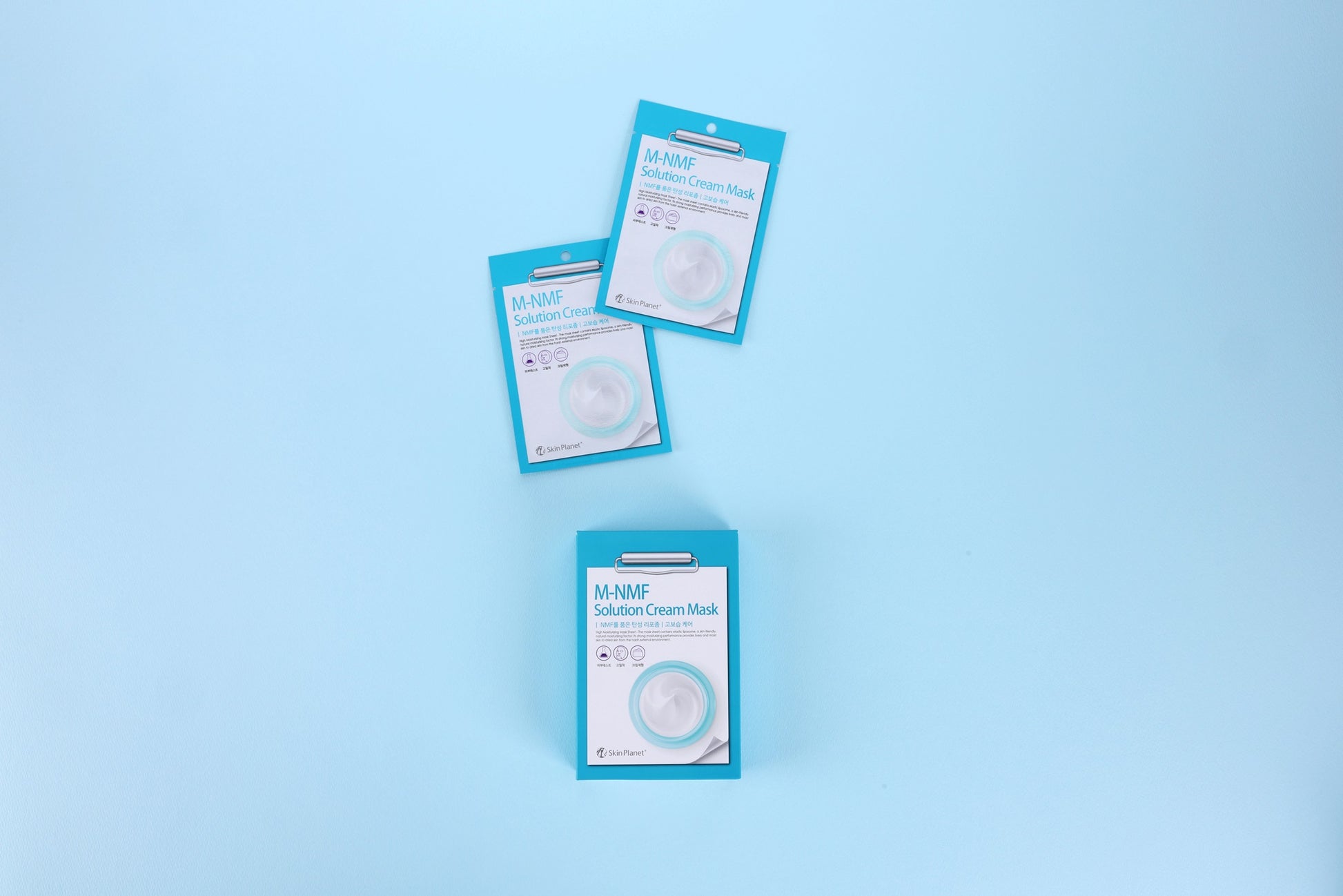 Composition de masques M-NMF Skin Planet soin hydratant visage inspiration beauté coréenne