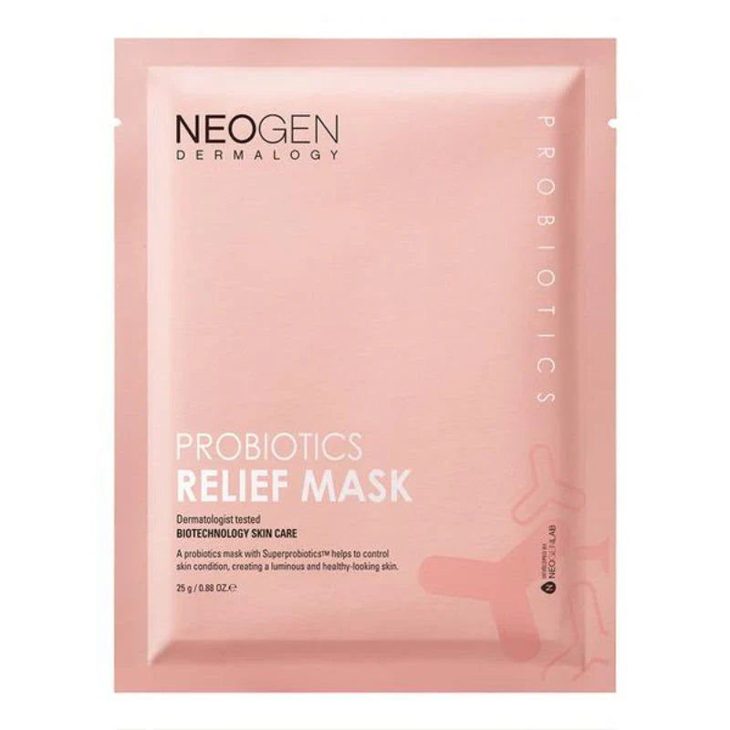 Masque visage Probiotics Relief Mask Neogen Dermalogy apaisant