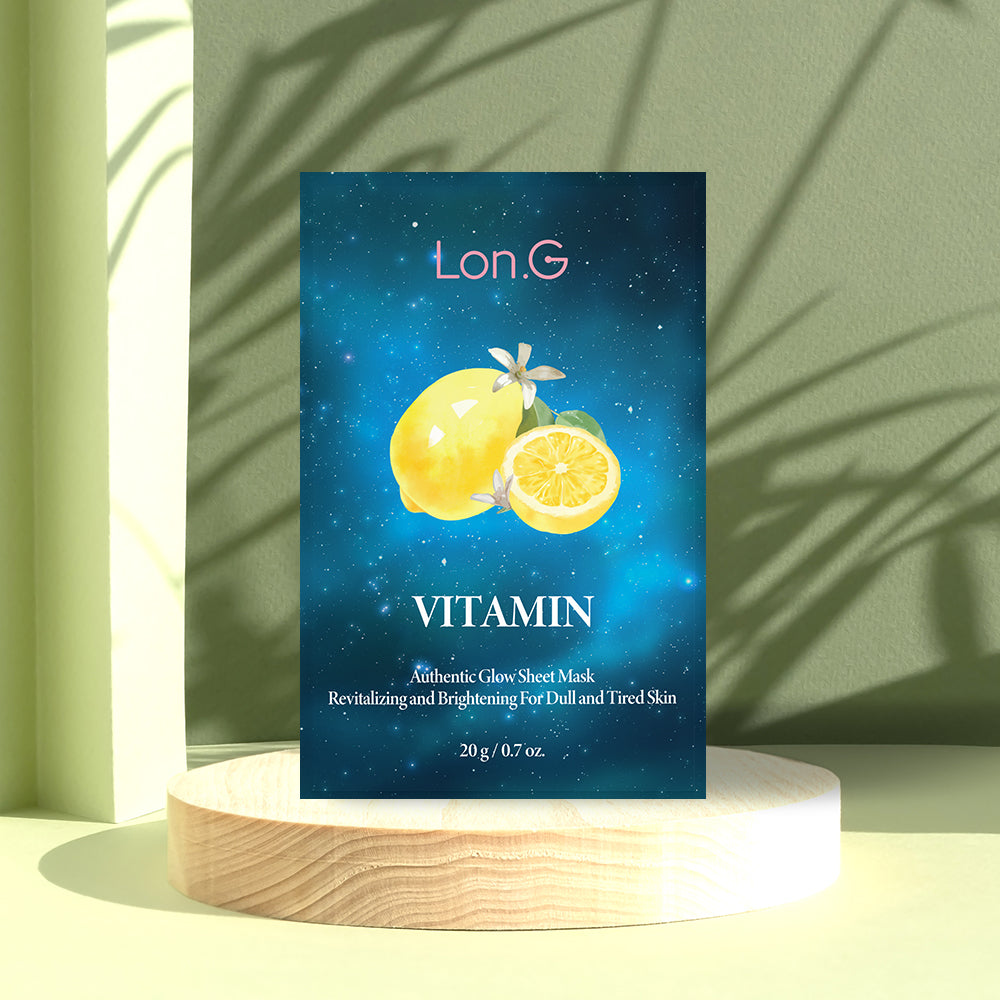 masque visage vitamine C Long.G éclaircissant pour illuminer et revitaliser la peau skincare coreenne