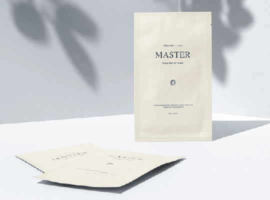 Masque visage Mixsoon Master Deep Barrier Mask en packaging minimaliste avec feuilles de masque