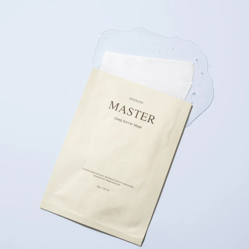 Masque visage mixsoon Master Deep Barrier Mask avec essence hydratante visible