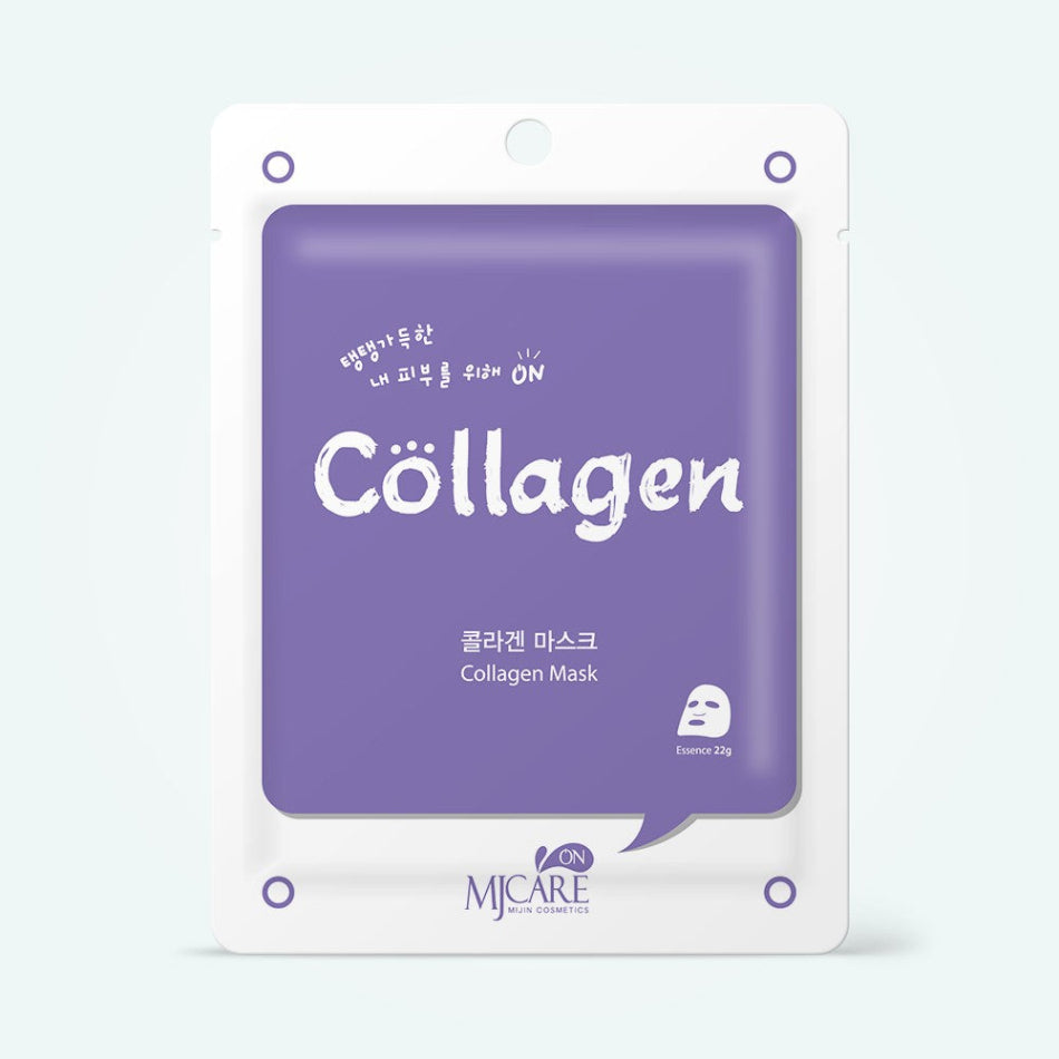 Masque tissu au collagène MJ Care pour le visage hydratant et raffermissant anti age