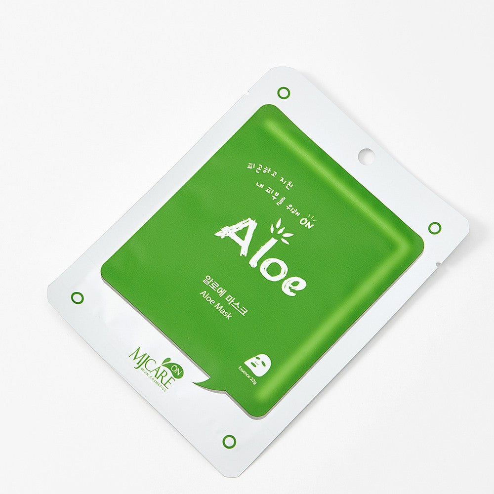 Masque visage à l’aloe vera MJ Care en pack incliné hydratant et apaisant