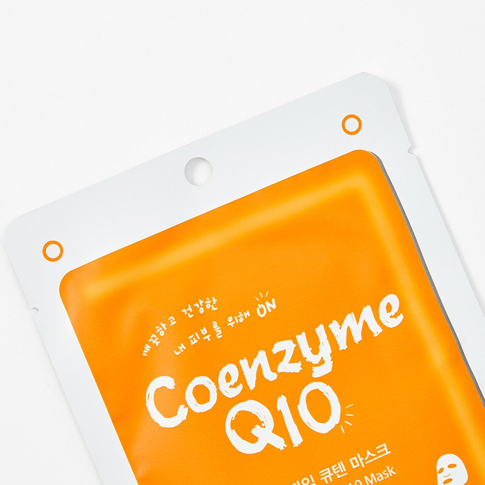Zoom sur le masque visage Coenzyme Q10 MJ Care soin anti-âge raffermissant