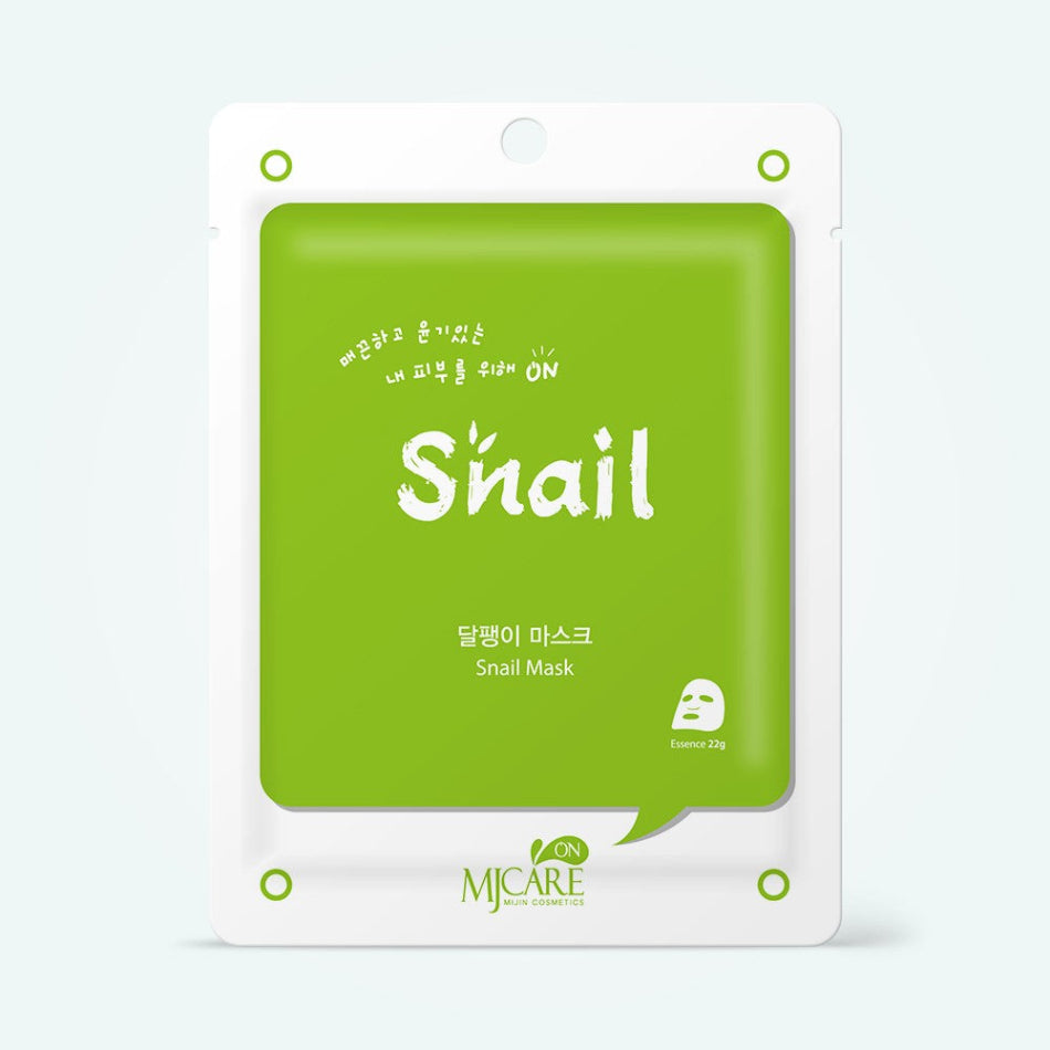 Masque visage à la bave d’escargot MJ Care Snail hydratant et réparateur