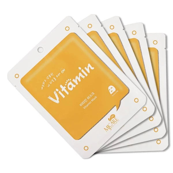 Lot de masques visage à la vitamine pour hydratation et éclat du teint